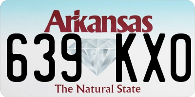 AR license plate 639KXO