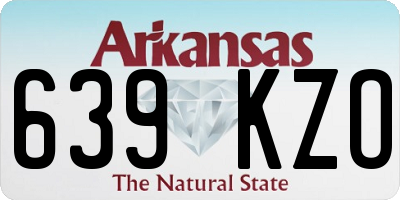 AR license plate 639KZO