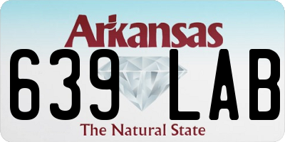AR license plate 639LAB
