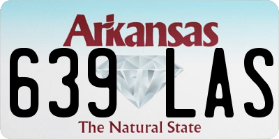 AR license plate 639LAS