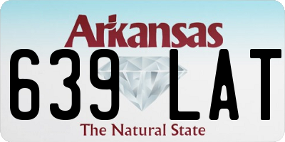AR license plate 639LAT