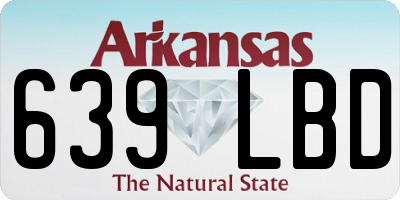 AR license plate 639LBD