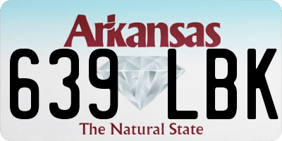 AR license plate 639LBK