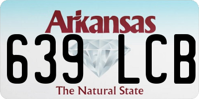 AR license plate 639LCB