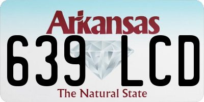 AR license plate 639LCD