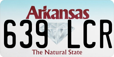 AR license plate 639LCR