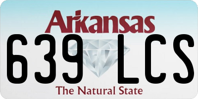 AR license plate 639LCS
