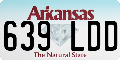 AR license plate 639LDD