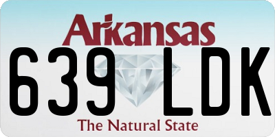 AR license plate 639LDK