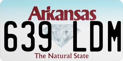 AR license plate 639LDM