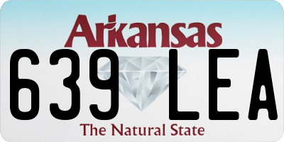 AR license plate 639LEA