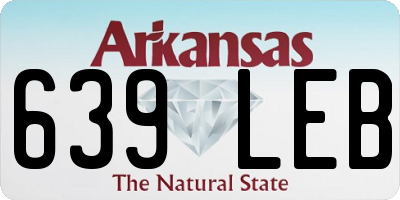 AR license plate 639LEB