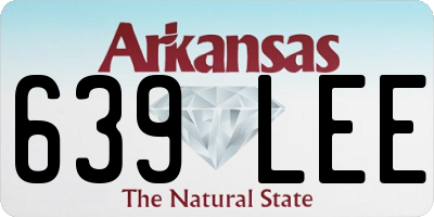 AR license plate 639LEE
