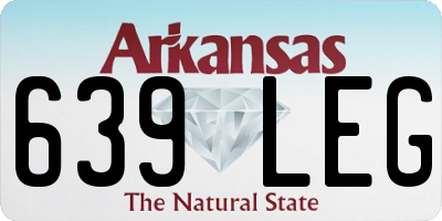 AR license plate 639LEG