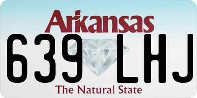 AR license plate 639LHJ
