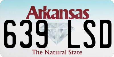 AR license plate 639LSD