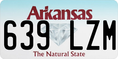 AR license plate 639LZM