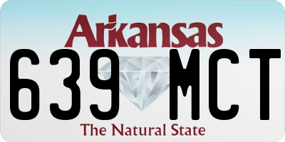 AR license plate 639MCT