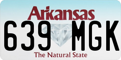AR license plate 639MGK