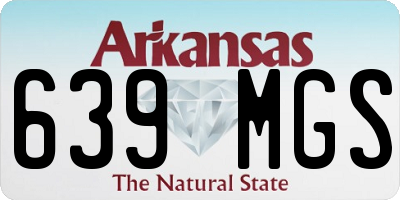 AR license plate 639MGS
