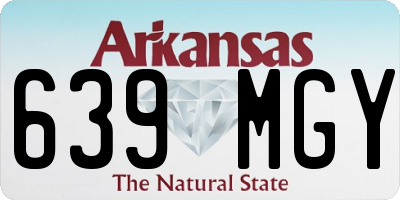 AR license plate 639MGY