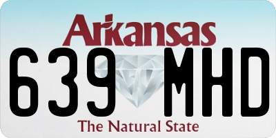 AR license plate 639MHD