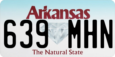 AR license plate 639MHN