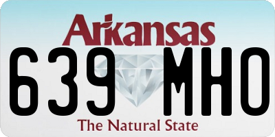 AR license plate 639MHO