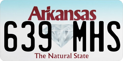 AR license plate 639MHS