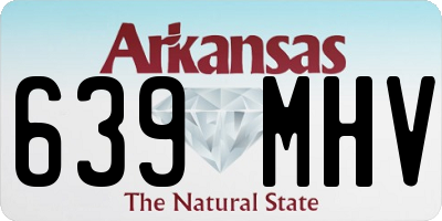 AR license plate 639MHV