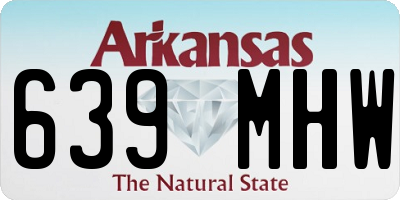 AR license plate 639MHW