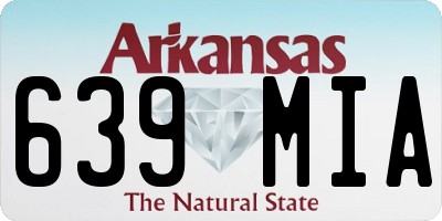 AR license plate 639MIA