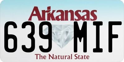 AR license plate 639MIF