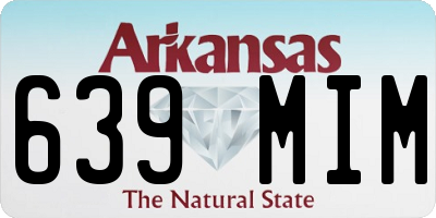 AR license plate 639MIM