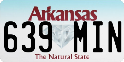 AR license plate 639MIN