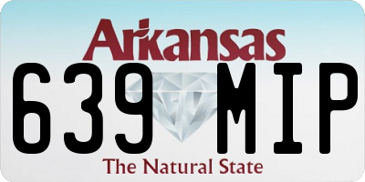 AR license plate 639MIP