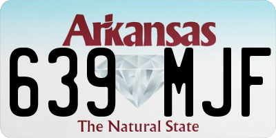 AR license plate 639MJF
