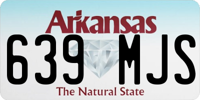 AR license plate 639MJS
