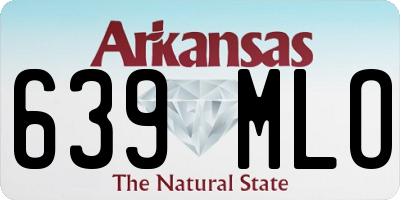AR license plate 639MLO