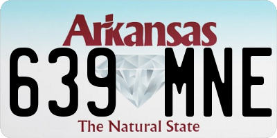 AR license plate 639MNE