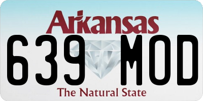 AR license plate 639MOD