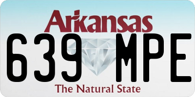 AR license plate 639MPE