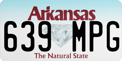 AR license plate 639MPG