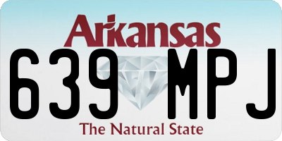 AR license plate 639MPJ