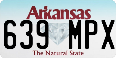 AR license plate 639MPX