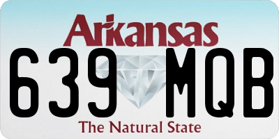 AR license plate 639MQB
