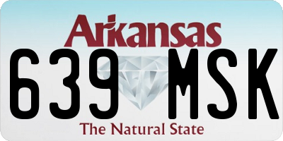 AR license plate 639MSK