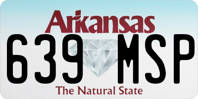 AR license plate 639MSP