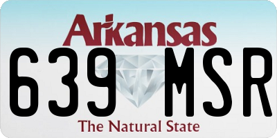 AR license plate 639MSR