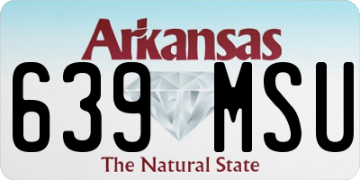 AR license plate 639MSU
